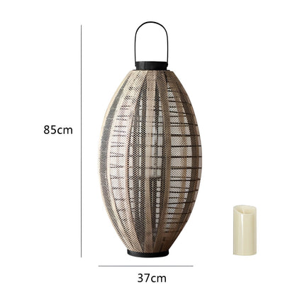 Retro ovale kooi LED kaars vloerlamp lantaarn