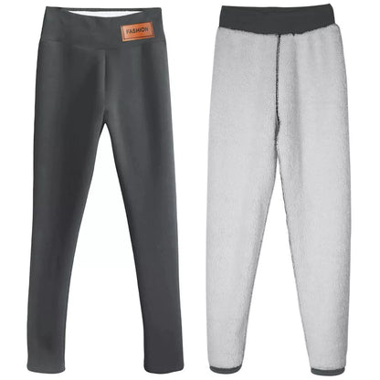 Dames winter warme Sherpa fleece gevoerde legging – dikke kasjmier thermische broek