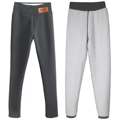 Dames winter warme Sherpa fleece gevoerde legging – dikke kasjmier thermische broek