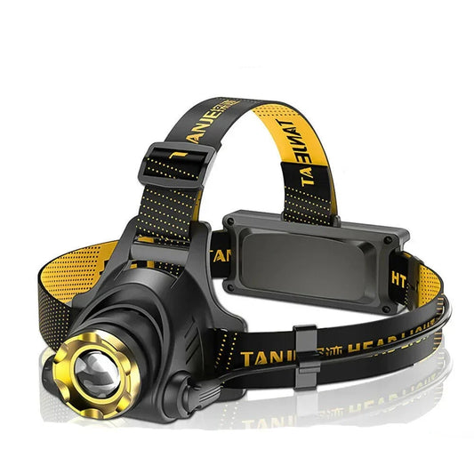 990000LM LED Hoofdlamp Oplaadbare Tactische Hoofdlamp Zoom Hoofdlamp Zaklamp