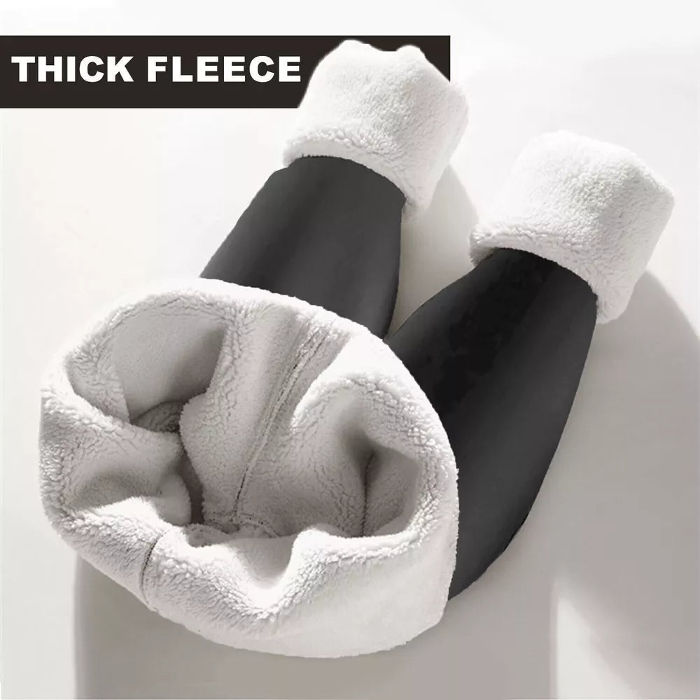 Dames winter warme Sherpa fleece gevoerde legging – dikke kasjmier thermische broek