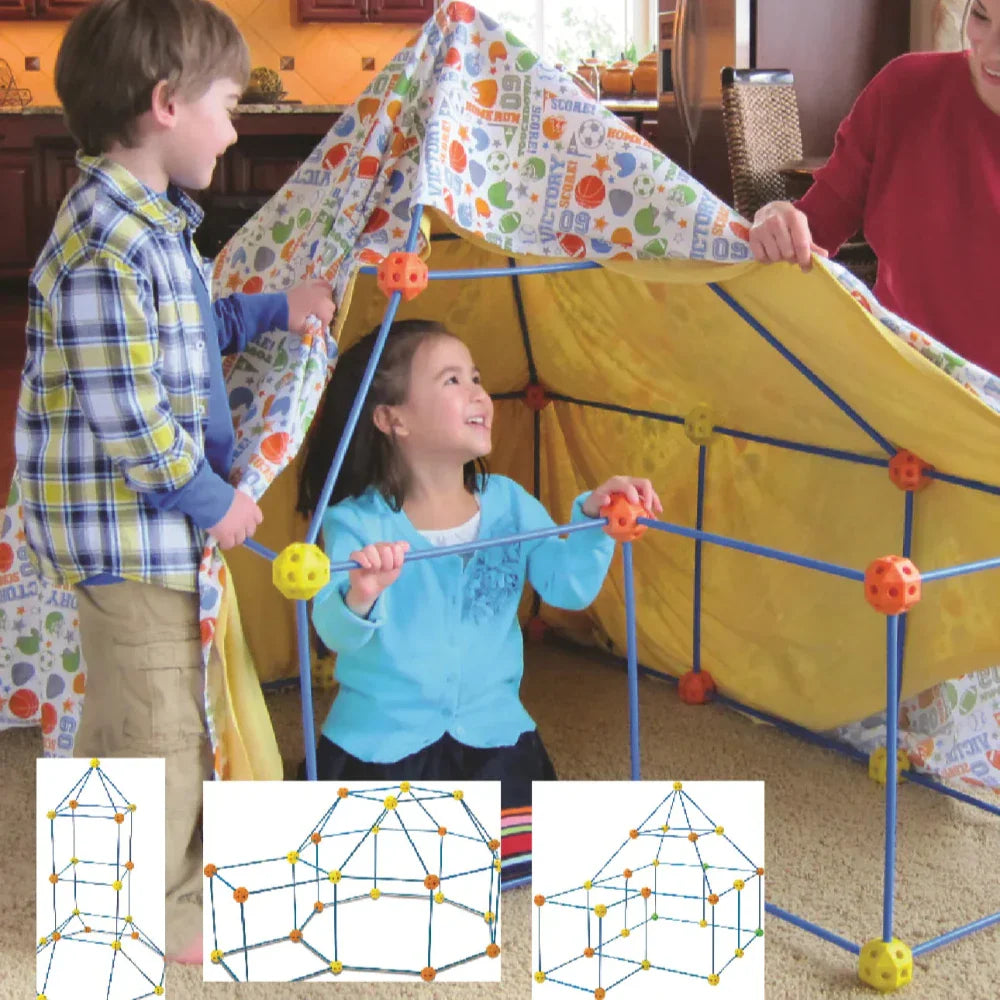 Pädagogisches DIY-Festungsset für Kinder | Spaßiges Bastelset für Kinder STEM