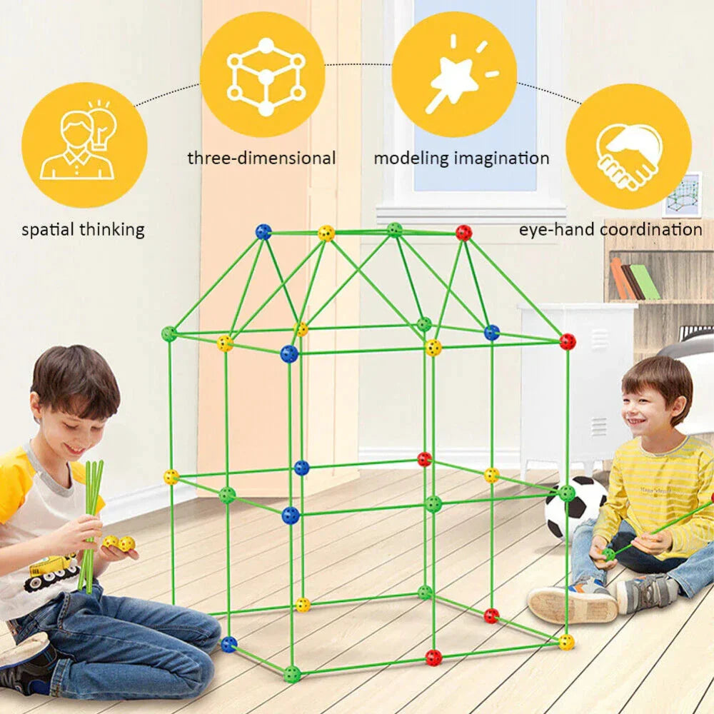 Pädagogisches DIY-Festungsset für Kinder | Spaßiges Bastelset für Kinder STEM