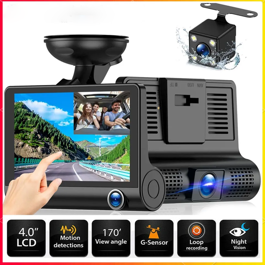 4" Touchscreen Voor- en Achter Dashcam