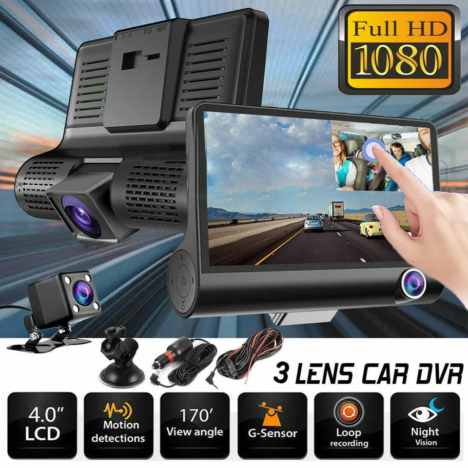4" Touchscreen Voor- en Achter Dashcam