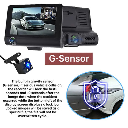 4" Touchscreen Voor- en Achter Dashcam