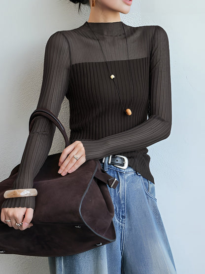 Transparante Paneel Slim Trui