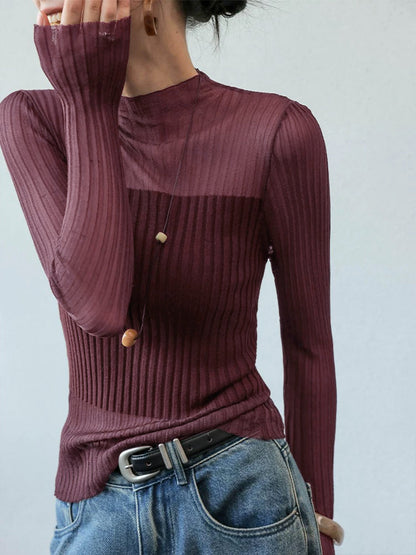 Transparante Paneel Slim Trui