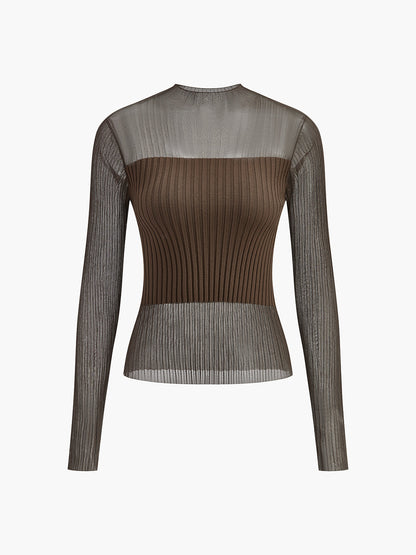 Transparante Paneel Slim Trui