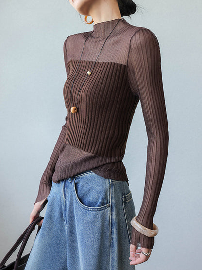 Transparante Paneel Slim Trui