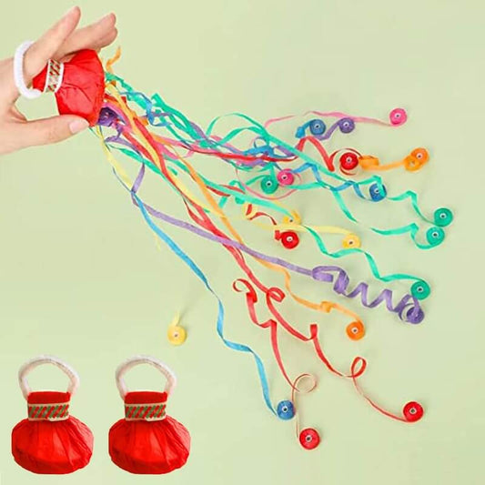 Colorful Wedding Confetti Poppers: Party Celebration Streamers