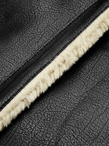 Too Blessed Sherpa Lined Aviator Jacket – Shearling Leather