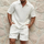 Men’s Waffle Tracksuit Set – Trendy 2-Piece Outfit