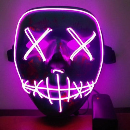 LED leuchtende Purge Wahljahr Maske für Halloween