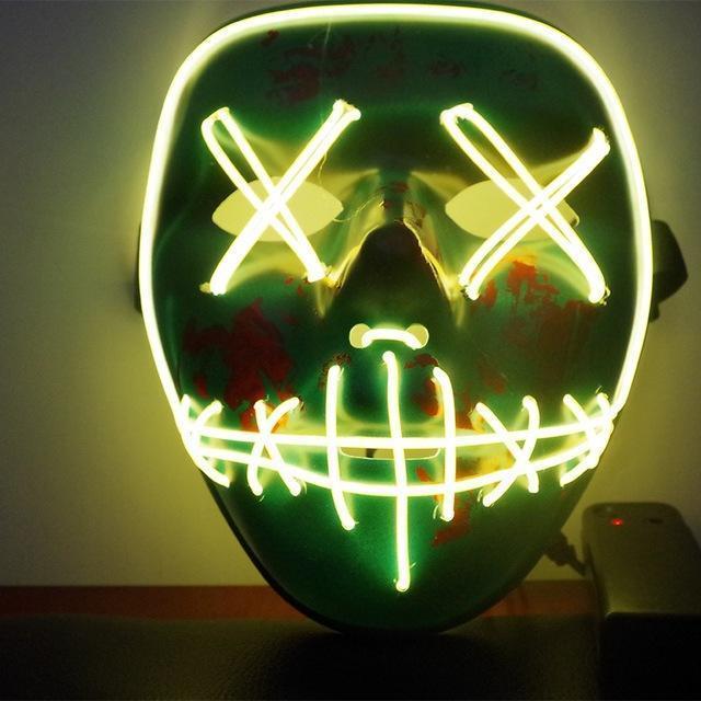 LED leuchtende Purge Wahljahr Maske für Halloween