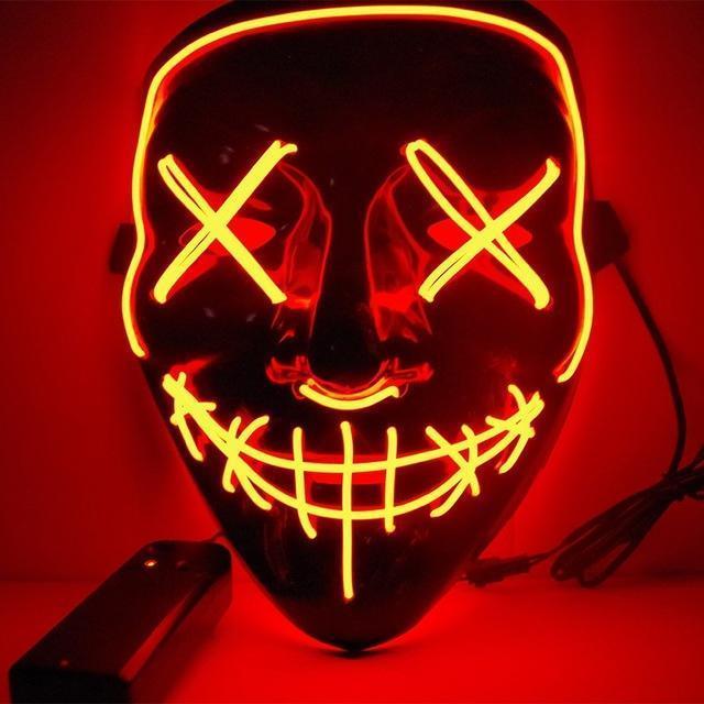 LED leuchtende Purge Wahljahr Maske für Halloween