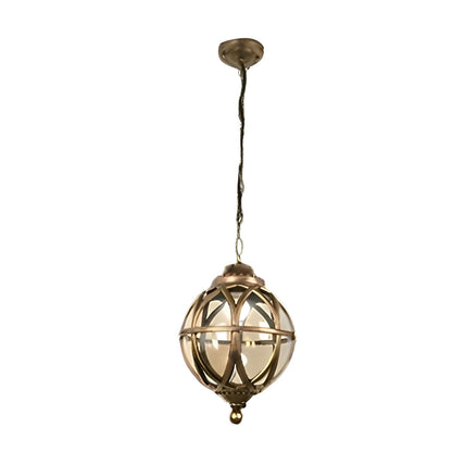 Waterproof Aluminum Glass Ball Outdoor Chandelier Light Hanging Chain Adjustable