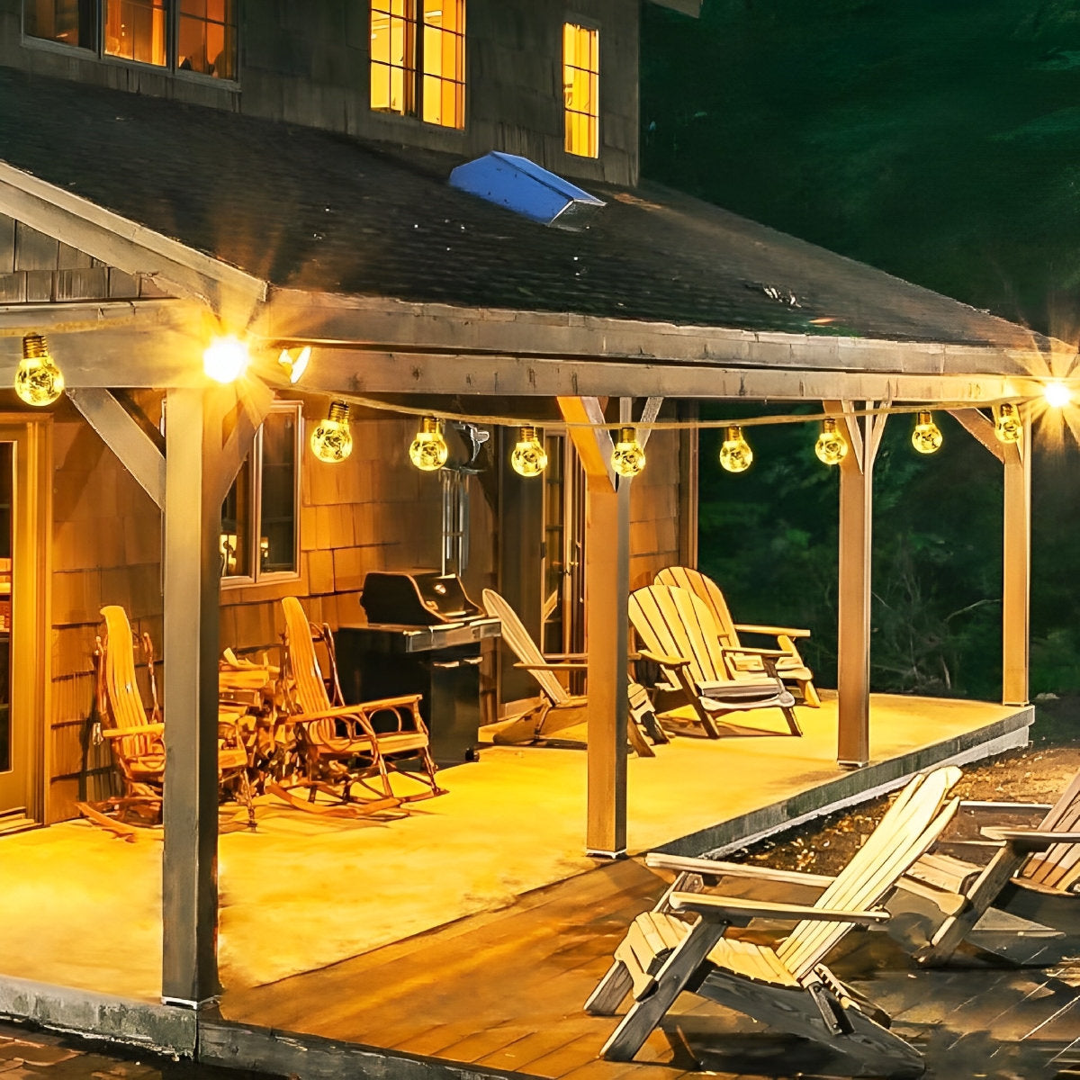 Waterproof Solar 31ft 20 LED Outdoor String Lights