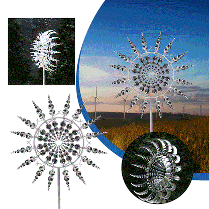Nieuwe Anti-Roest Magische Metaal Windmolen-Kinetische Metaal Windspinner