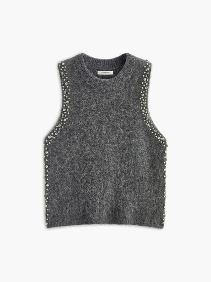 Wolmix geborduurde sweatervest